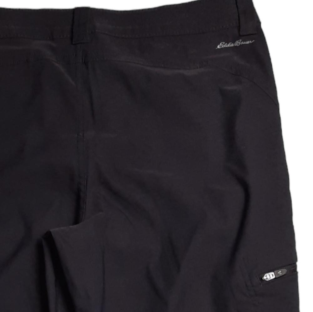 Eddie Bauer First Ascent Black Adventure Crop Pant SZ 2 - Picture 13 of 14
